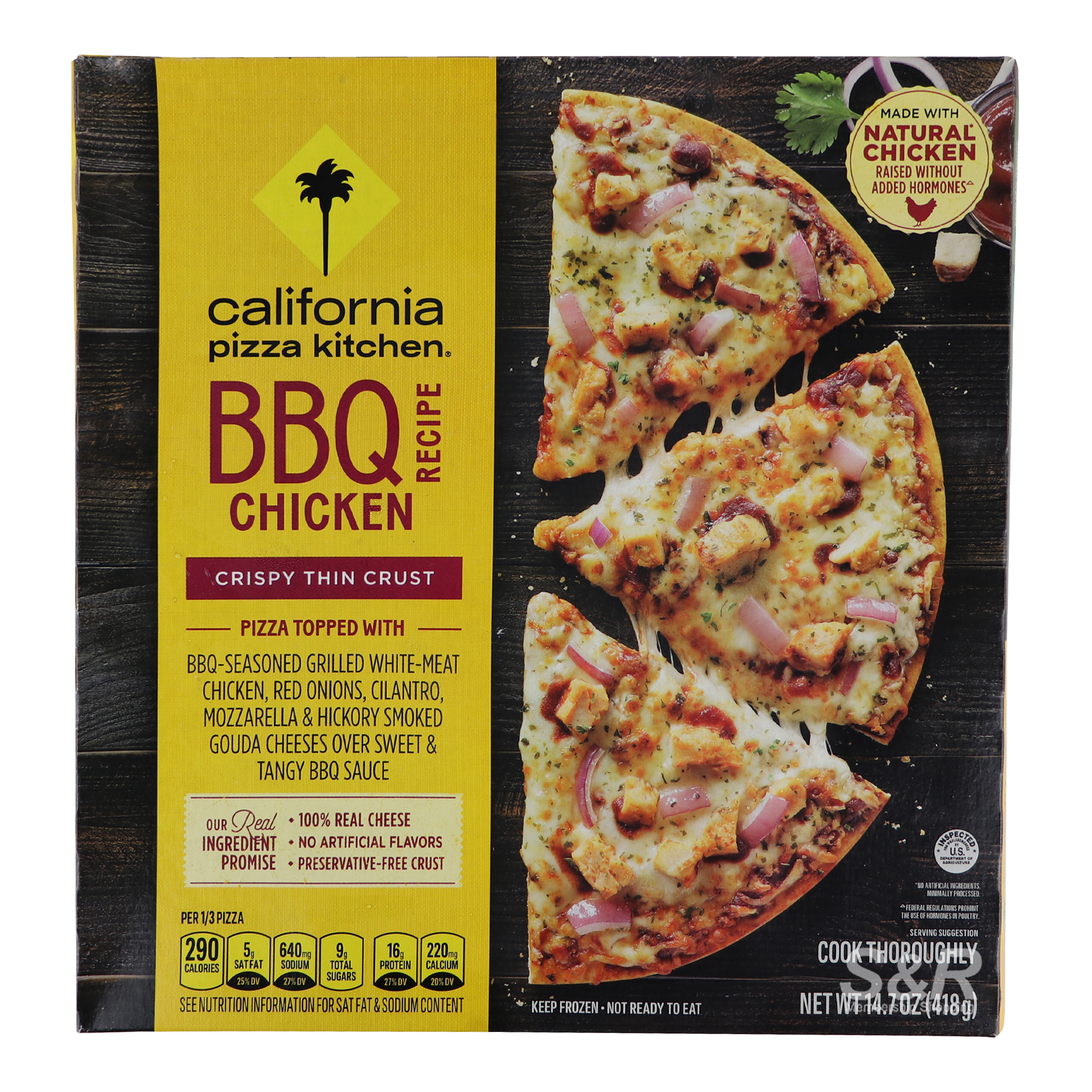 California Pizza Kitchen BBQ Chicken Crispy Thin Crust 418g California Pizza Kitchen BBQ Chicken Crispy Thin Crust 418g